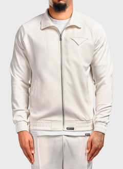 Pocket Square Track Jacket - Ivory