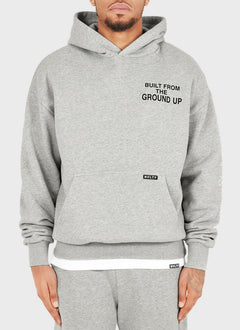 Sweat à capuche Built From The Ground Up - Gris