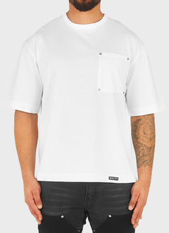 Heavyweight Boxy Rivet T-Shirt - White