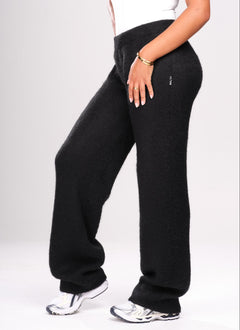 Mohair Joggers - Black