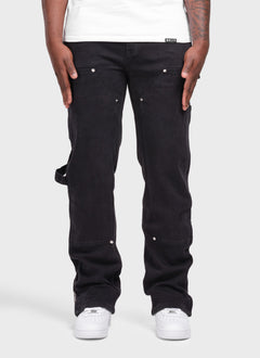Vintage Carpenter Rivet Jeans - Black