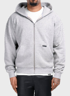 Vintage Flooded VVS Zip Hoodie - Grey