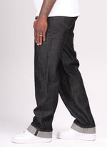 Structured Selvedge Jeans - Black
