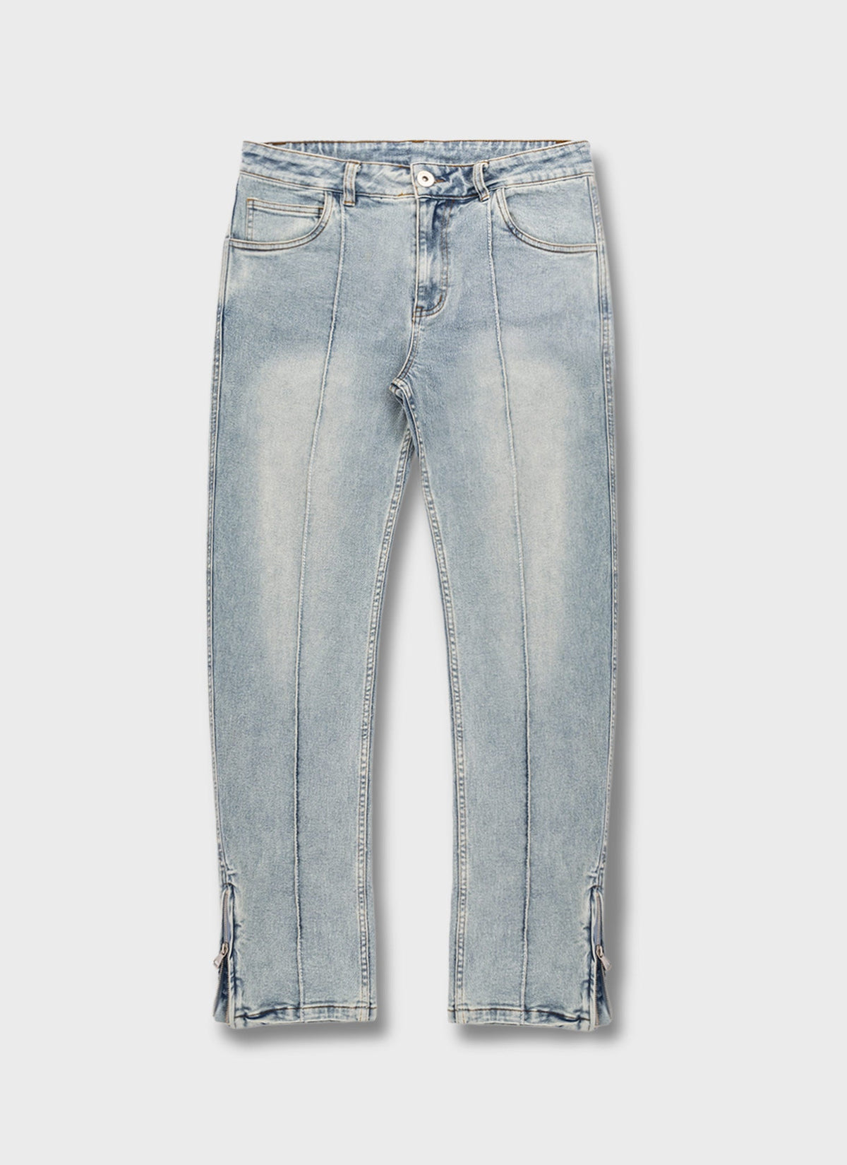 Vintage Pleat Jeans - Blue