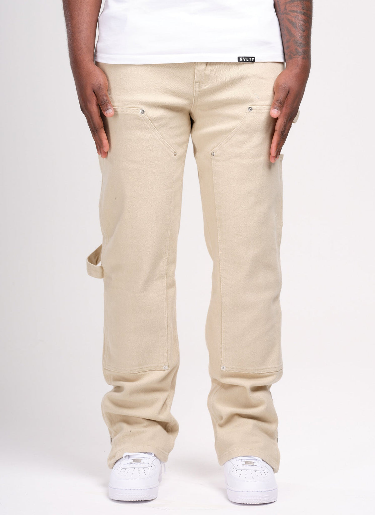 Vintage Carpenter Rivet Jeans - Stone