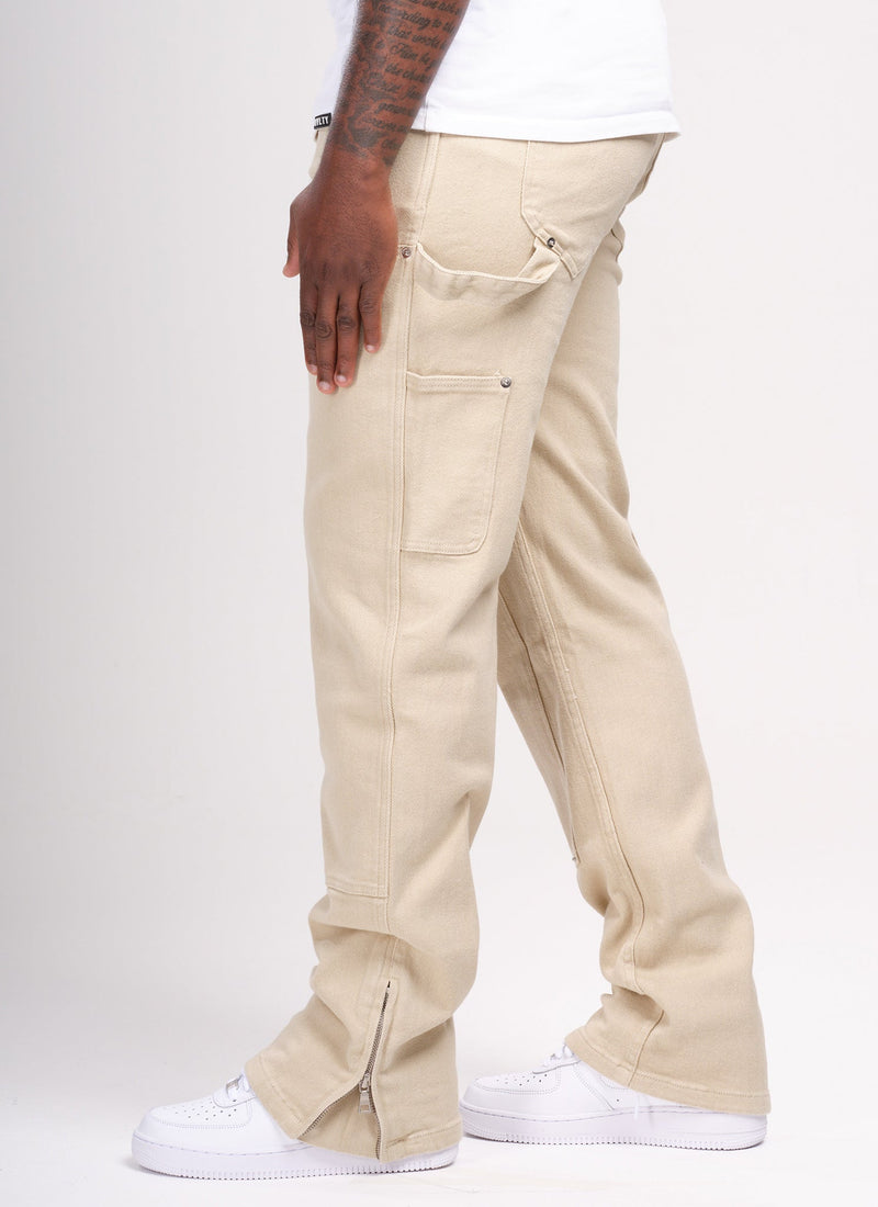 Vintage Carpenter Rivet Jeans - Stone