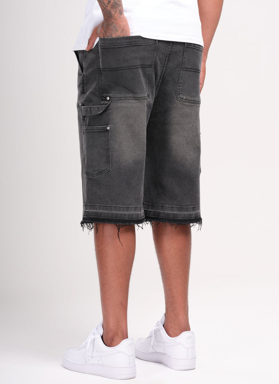 Vintage Carpenter Denim Shorts - Black