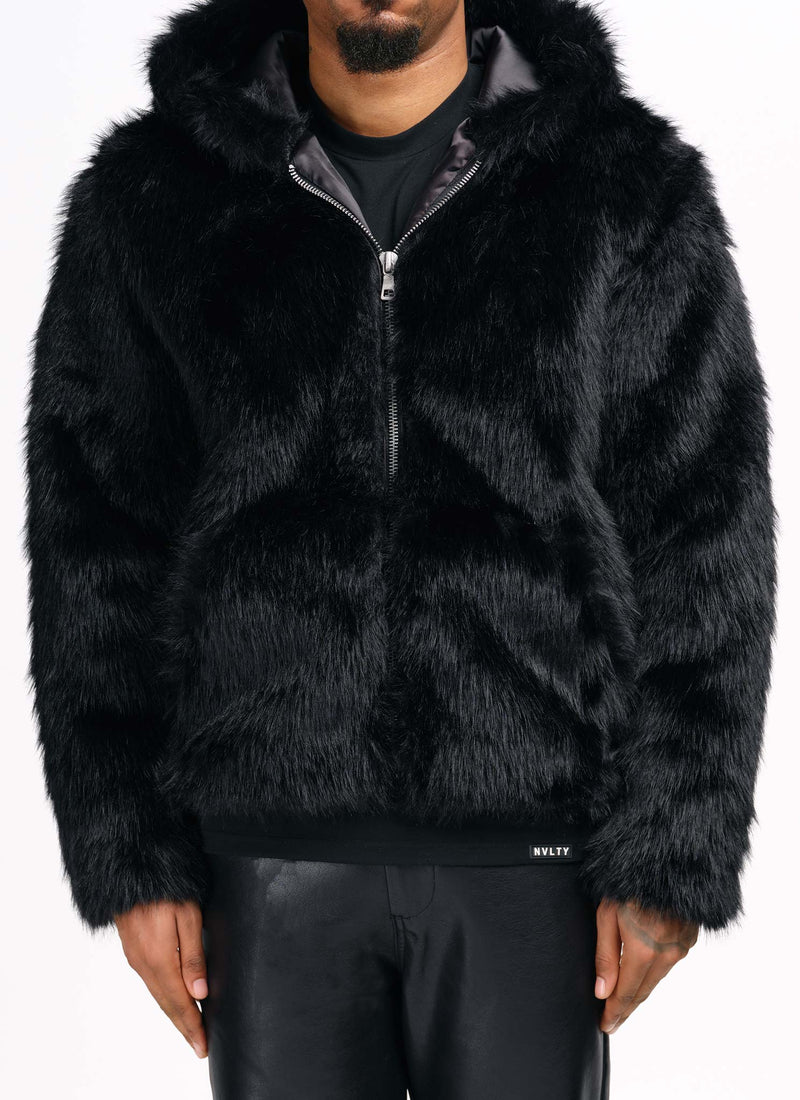 Fur Jacket - Black