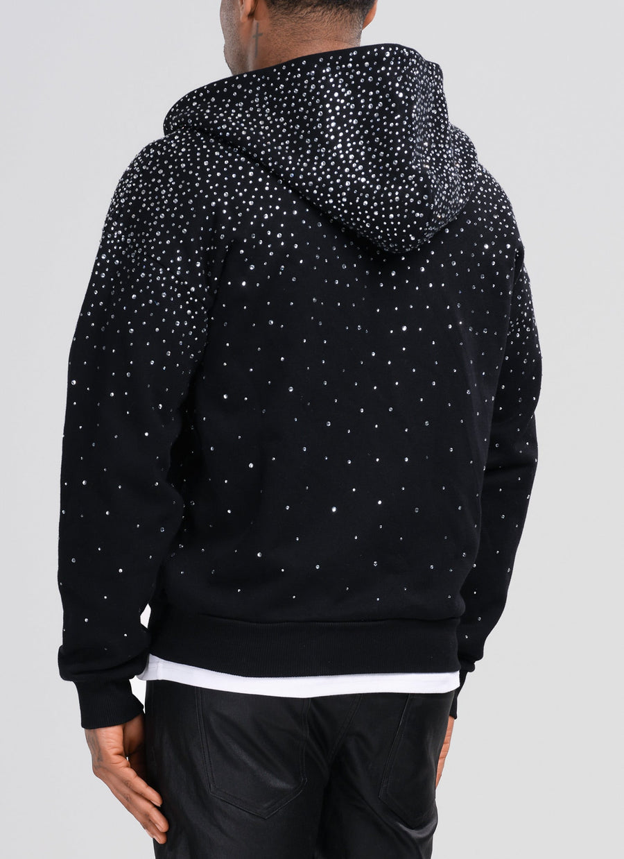 Vintage Flooded VVS Zip Hoodie - Black