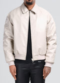 Interlock Aviator Jacket - Ivory
