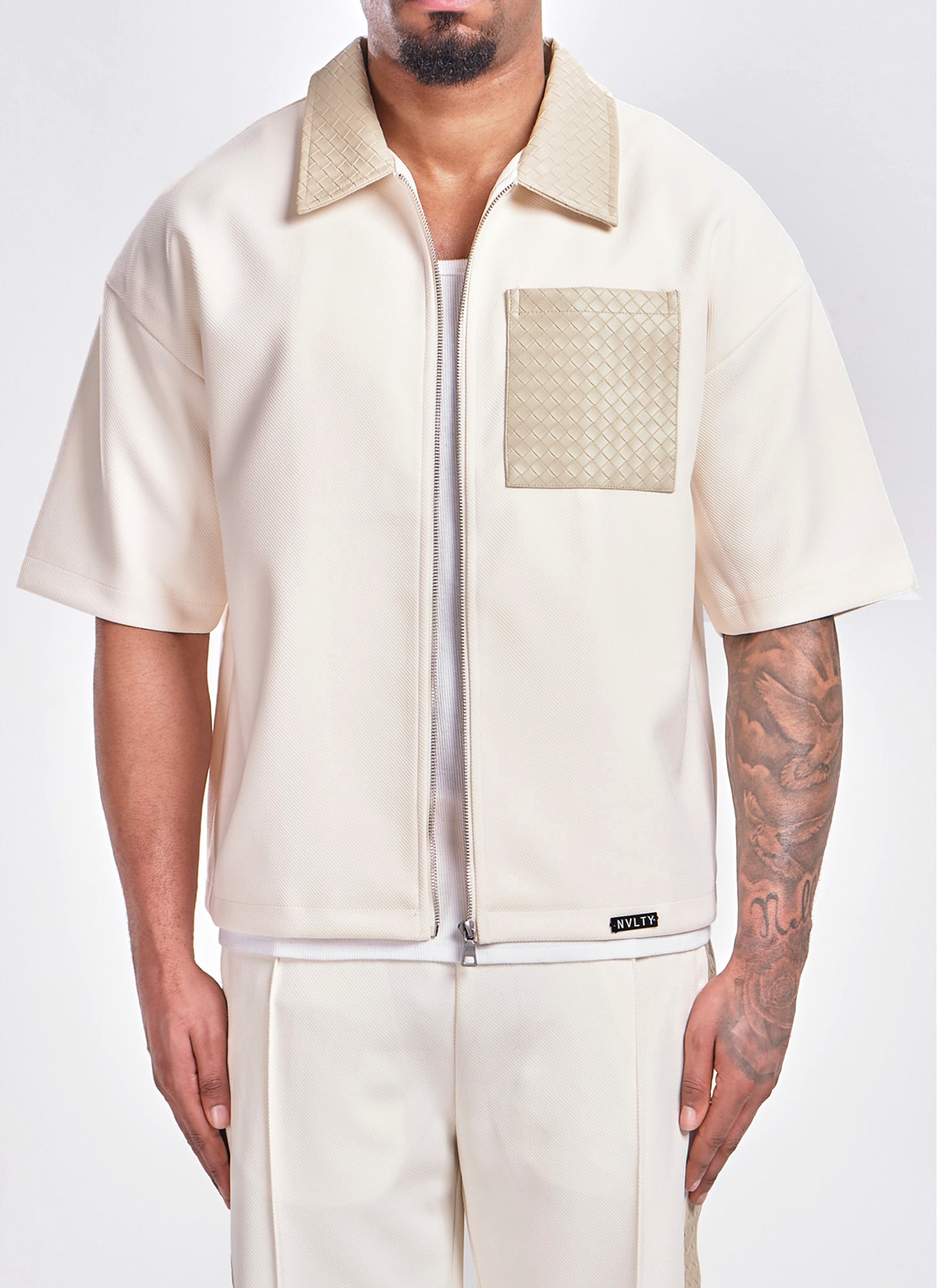 Twill Interlock Shirt - Ivory