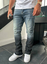 Vintage Flare Deep Fade Jeans - Blue