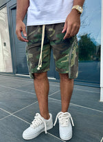 Vintage Zipper Cargo Shorts - Camo