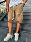 Vintage Zipper Cargo Shorts - Mocha