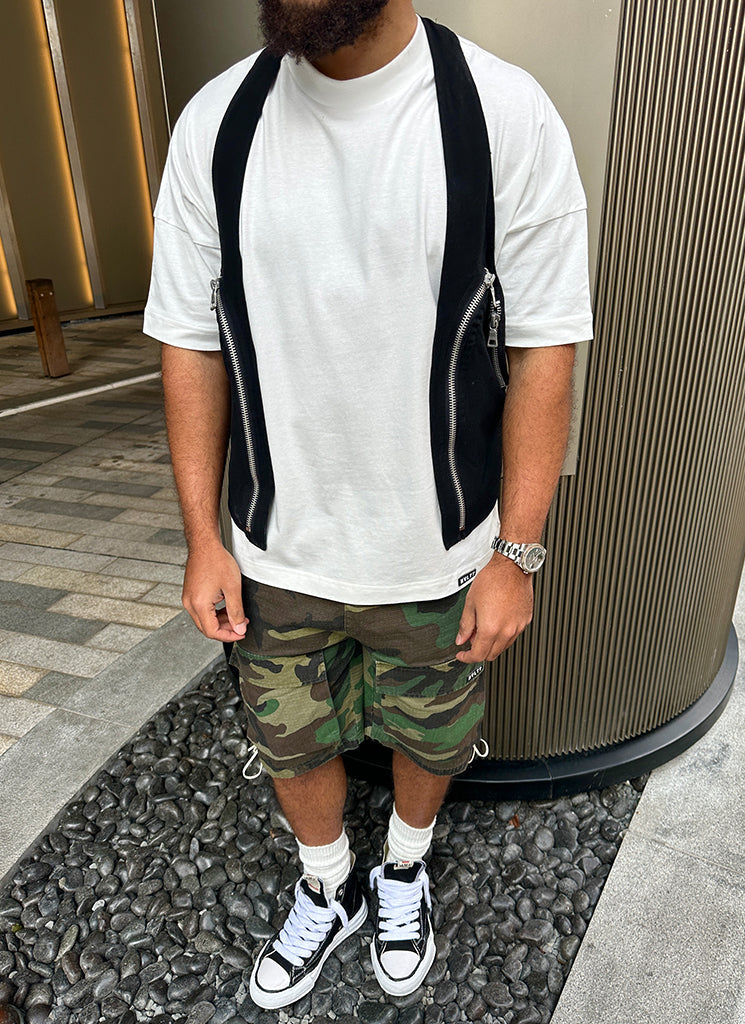 Vintage Lace Cargo Shorts - Camo