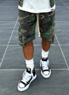 Vintage Zipper Cargo Shorts - Camo