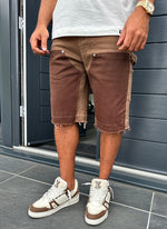 Vintage Carpenter Jeansshorts – Braun