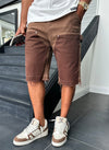 Vintage Carpenter Denim Shorts - Brown