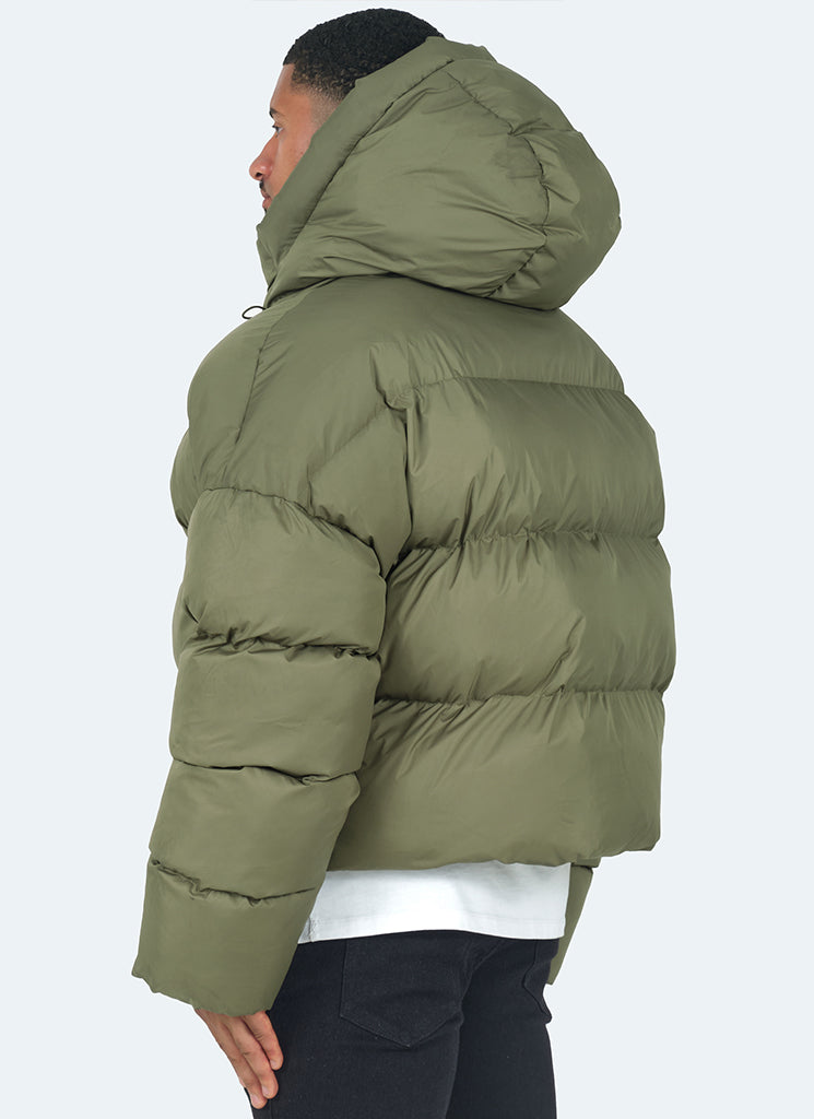 Vintage Puffer Jacket - Khaki