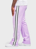 Panelled Luxe Track Pants - Purple