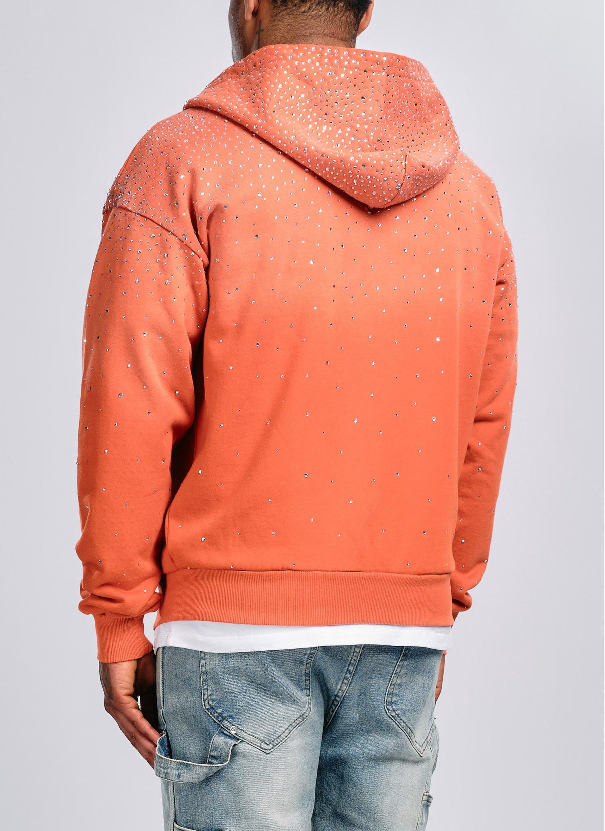 Vintage Flooded VVS Zip Hoodie - Orange