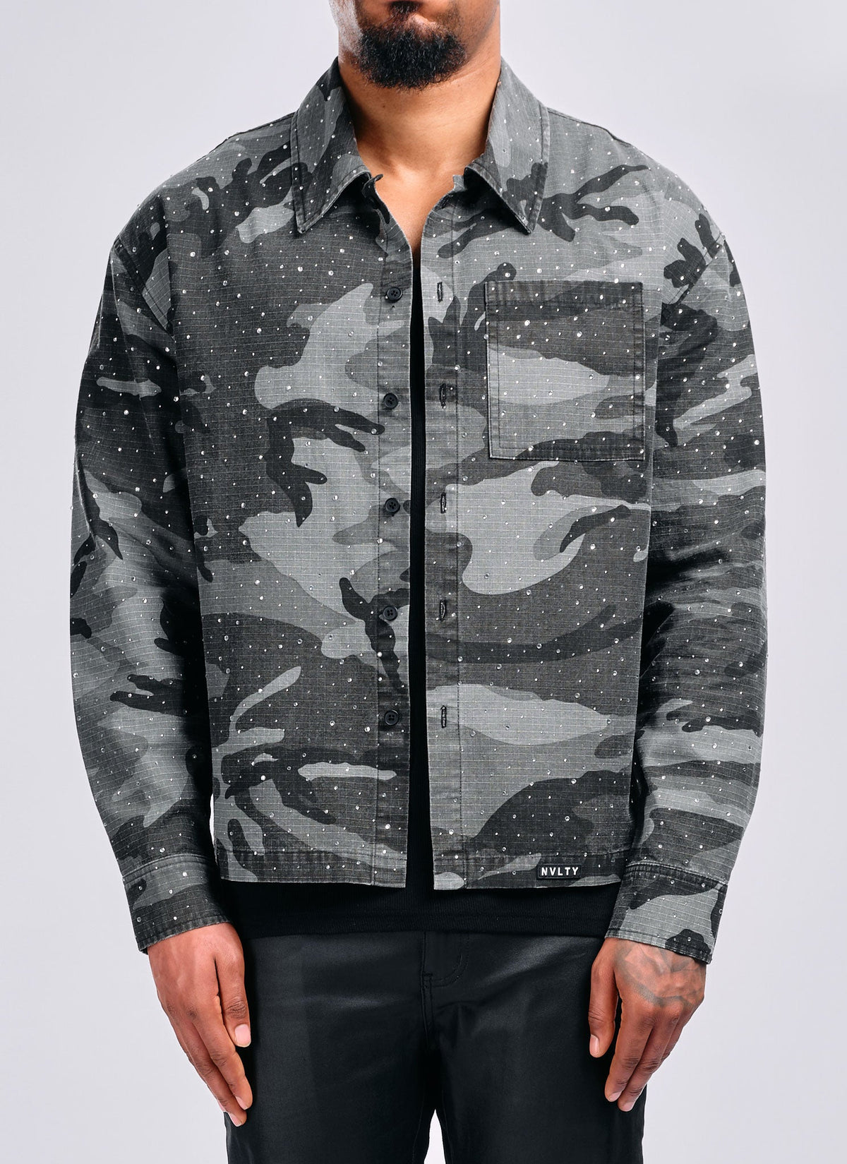 Vintage VVS Shirt - Black Camo