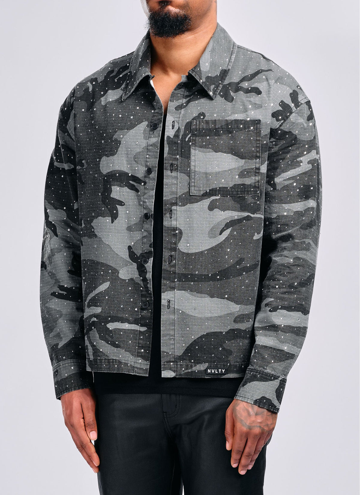 Vintage VVS Shirt - Black Camo