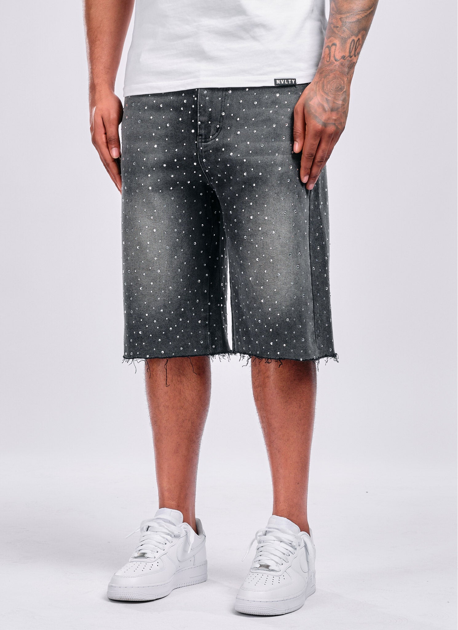 Vintage Flooded VVS Denim Shorts - Black