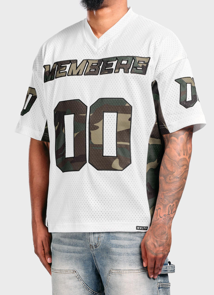 Members Camo Jersey - White