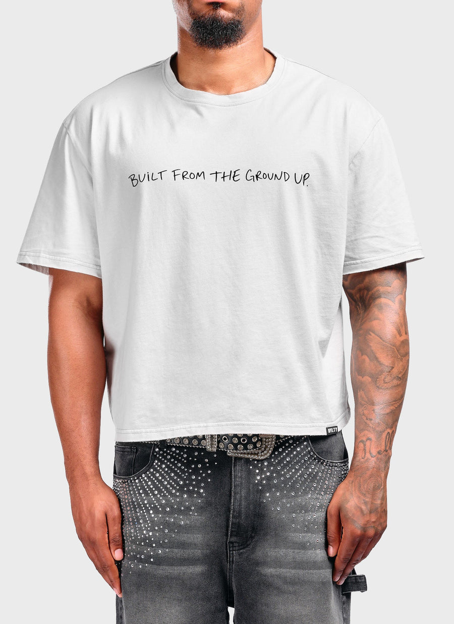 Vintage BFTGU Crop T-Shirt - White