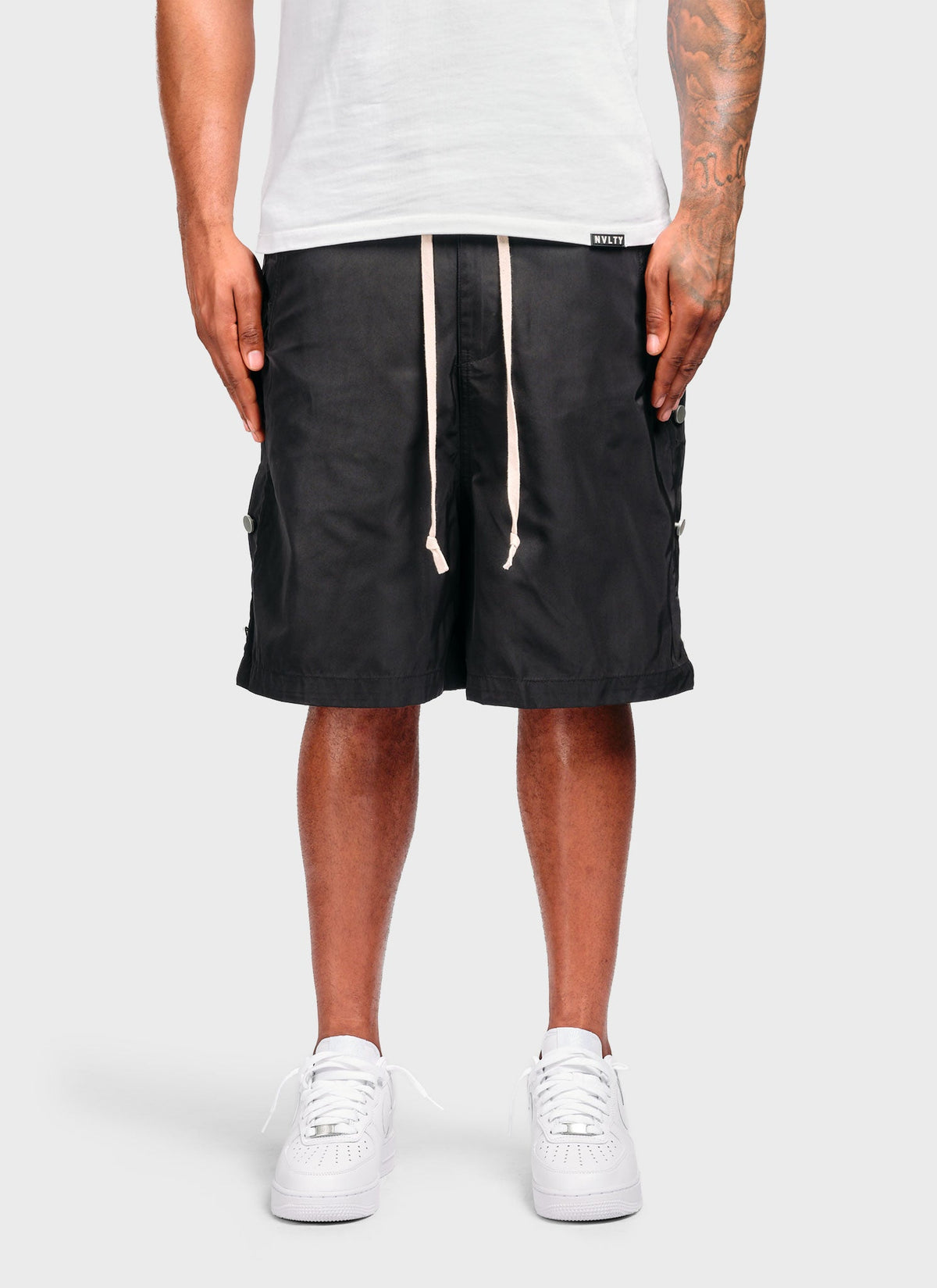 Nylon Snapper Shorts - Black