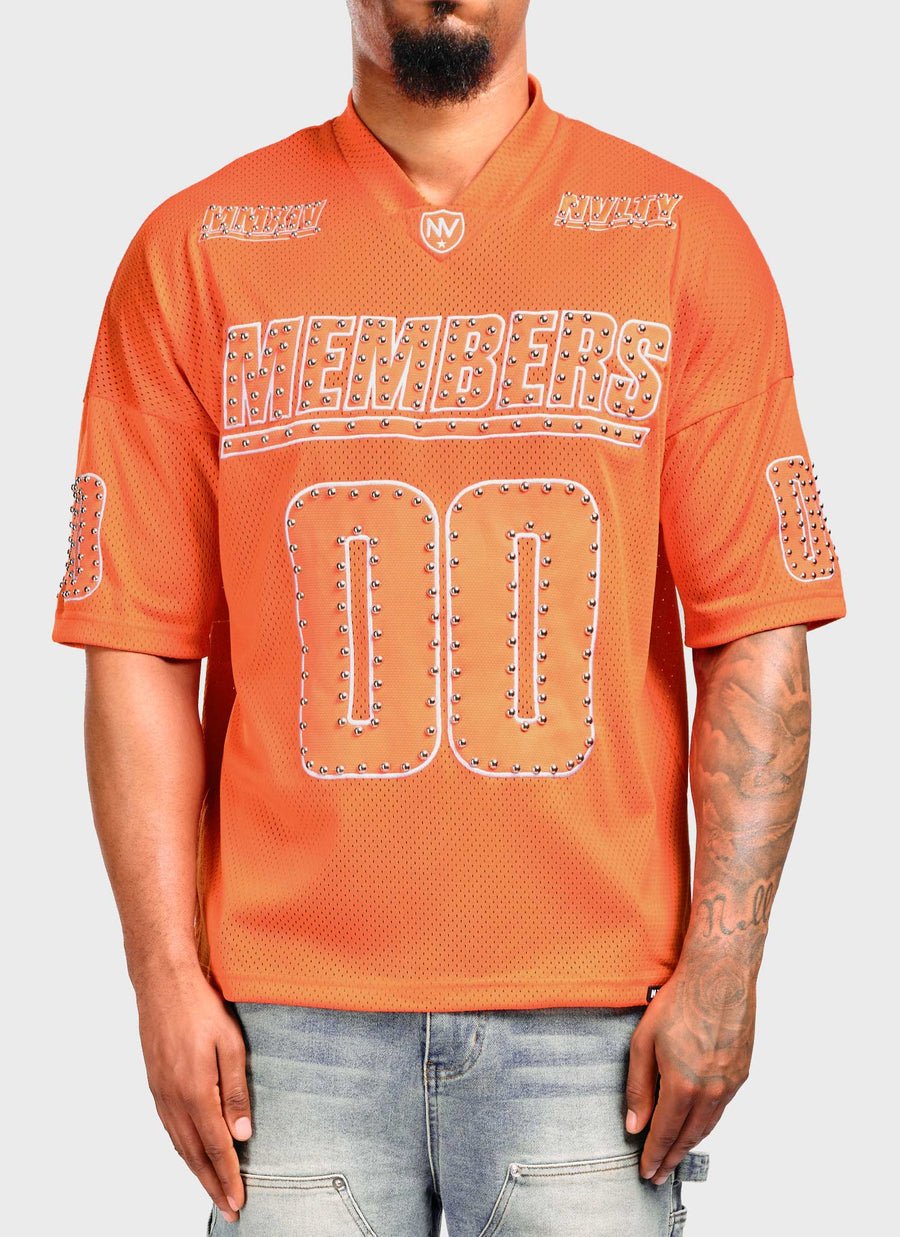 Members Studded Jersey - Orange