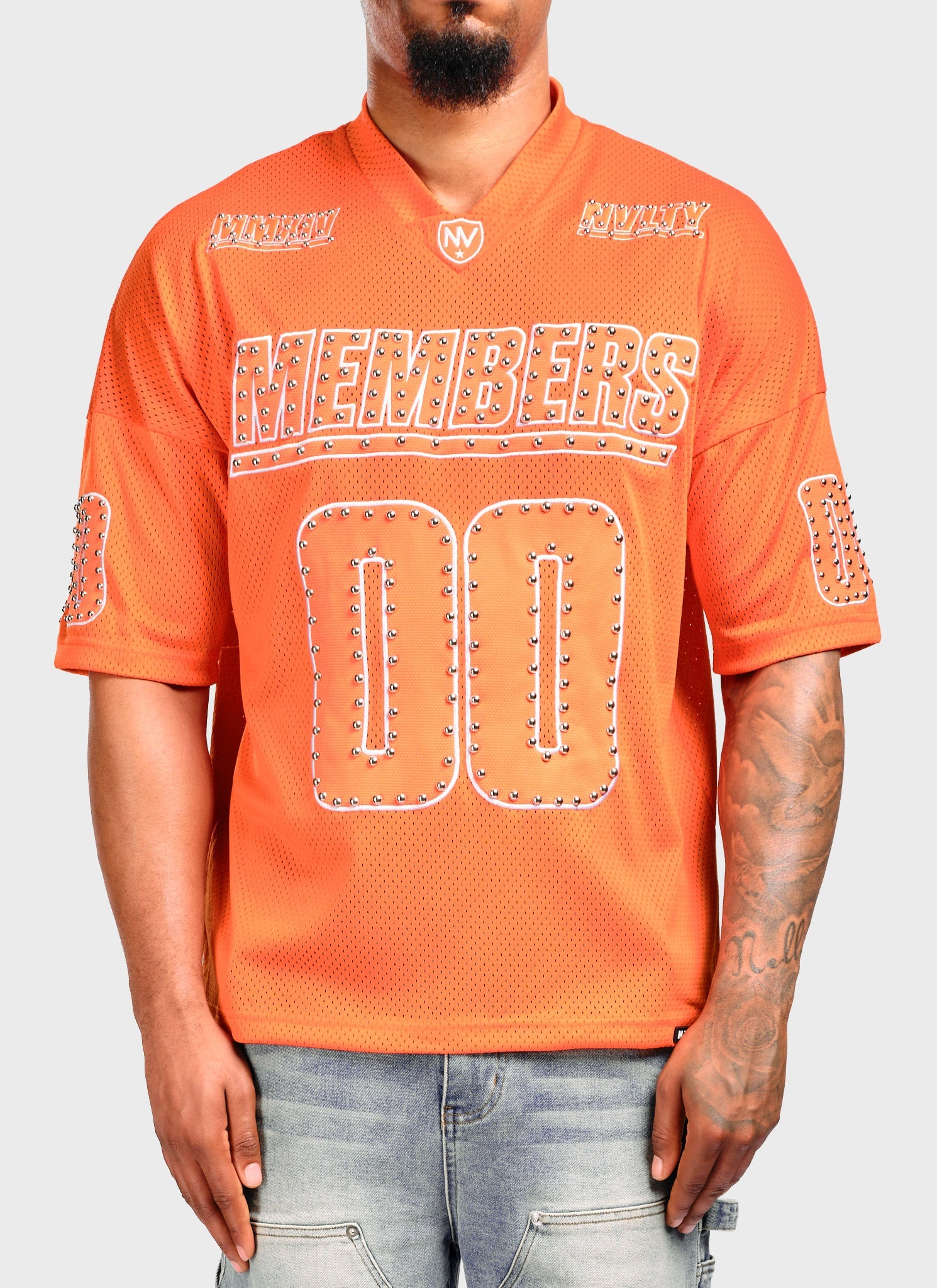 Members Studded Jersey - Orange