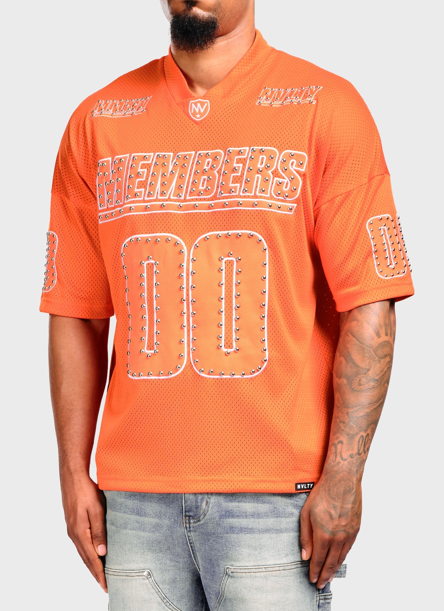 Members Studded Jersey - Orange