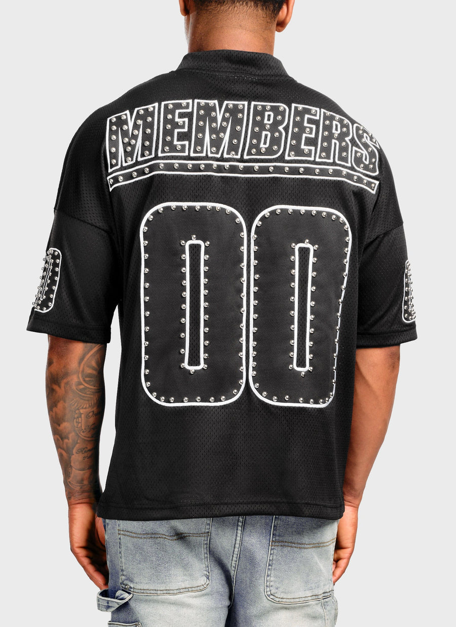 Members Studded Jersey - Black