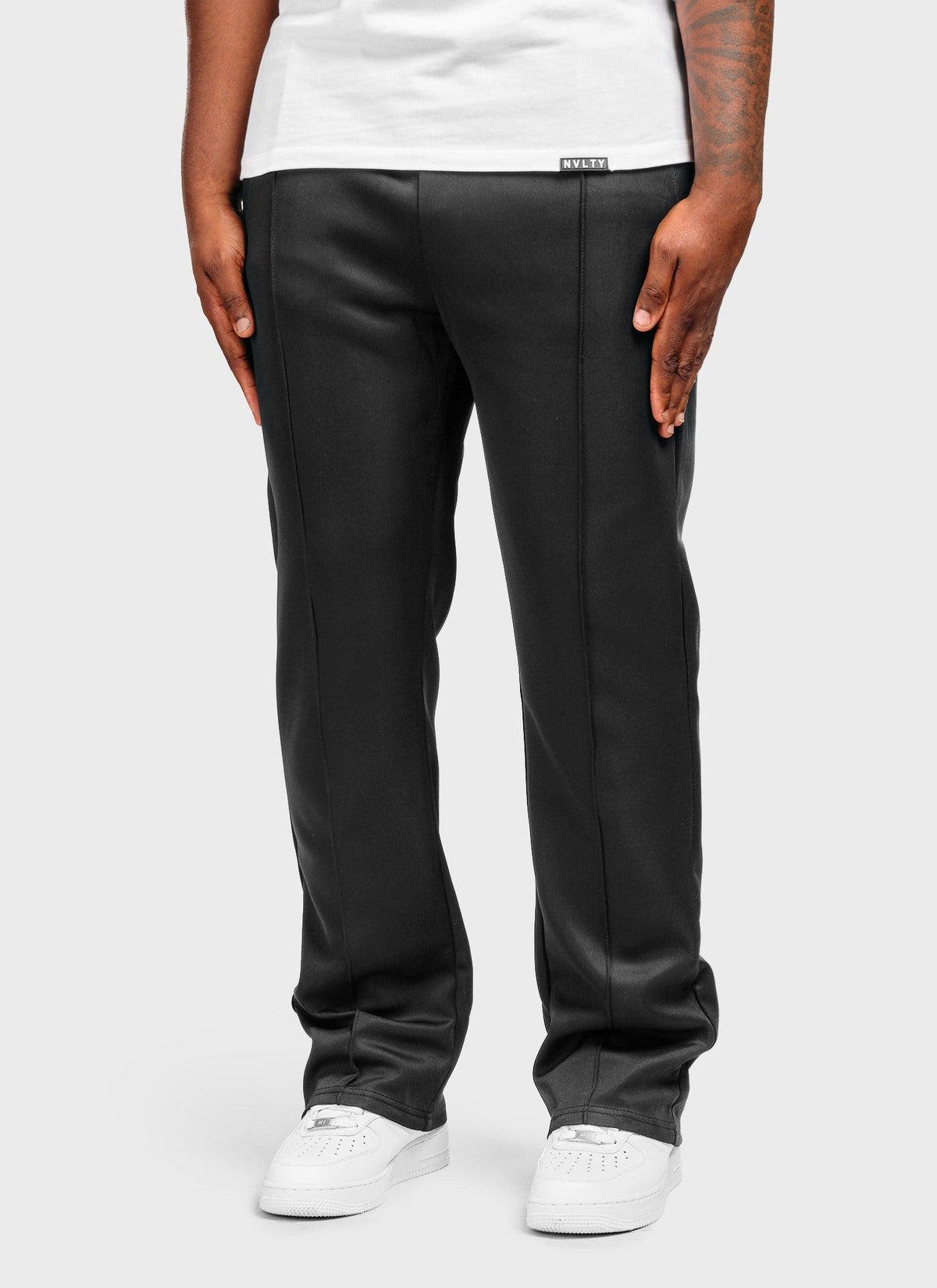 Pleat Track Pants - Black