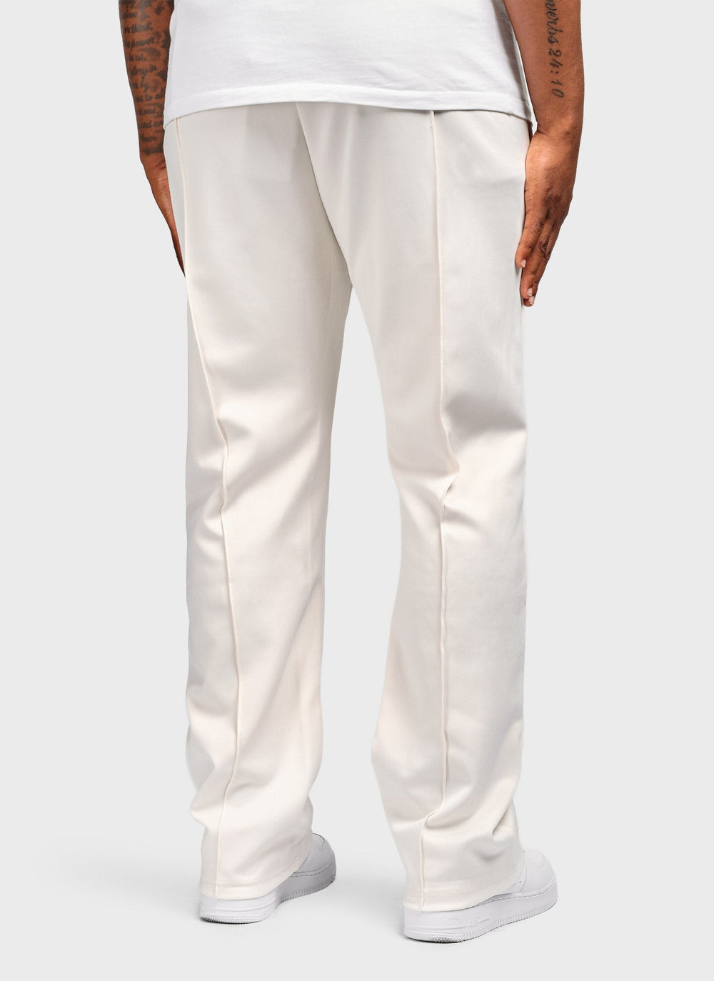 Pleat Track Pants - Ivory