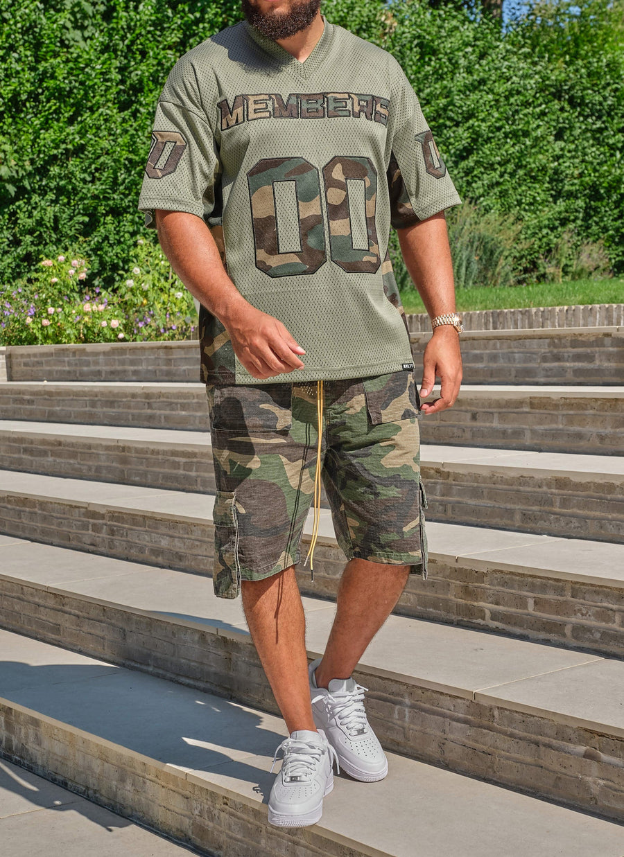 Members Camo Jersey - Khaki