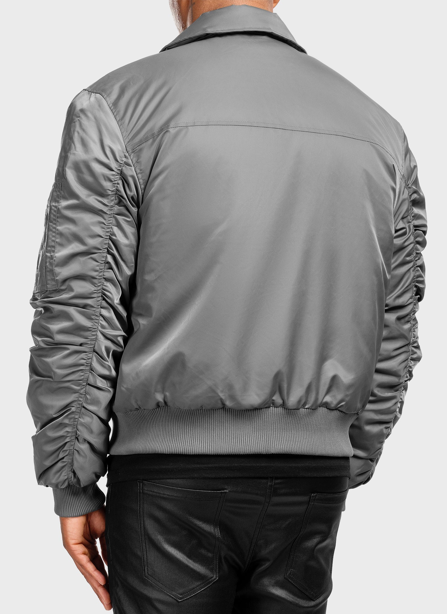 Aviator Flight Jacket - Grey