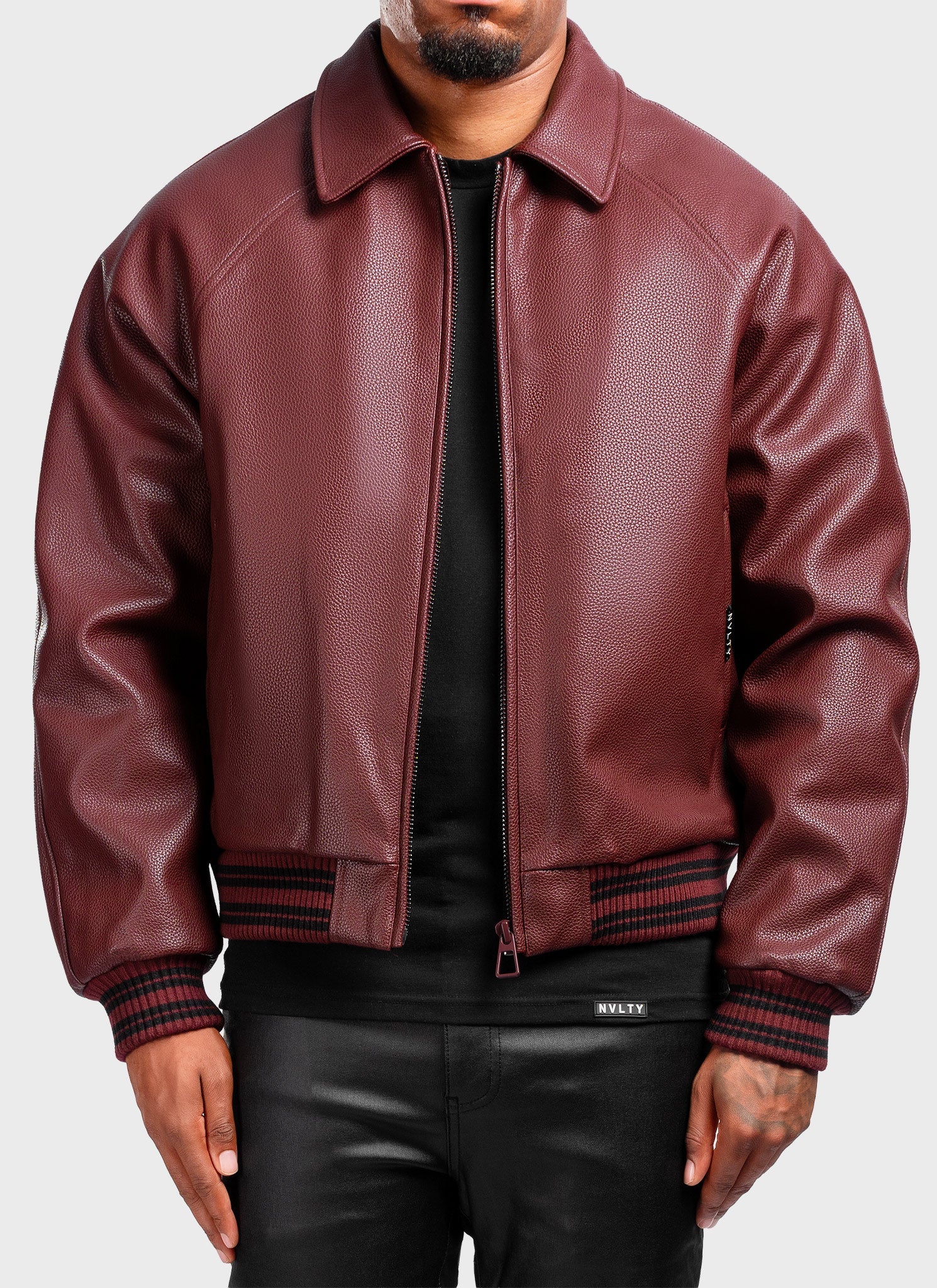 Aviator Jacket - Wine