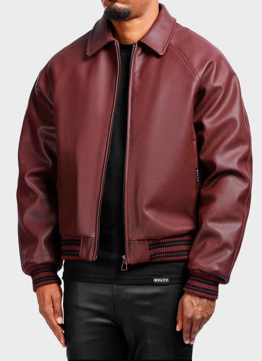 Aviator Jacket - Wine