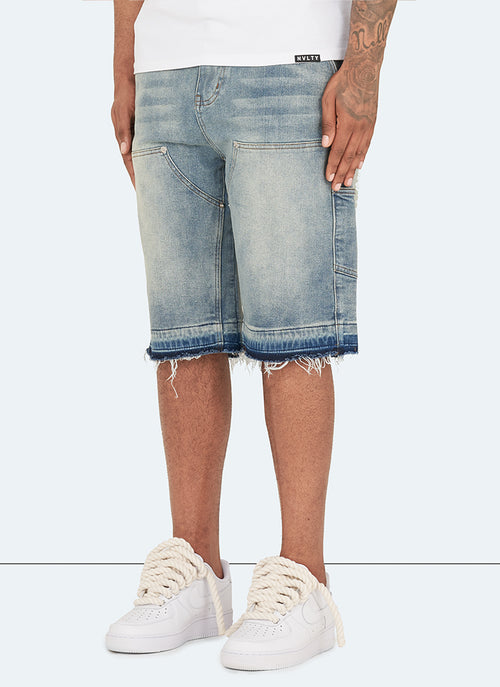 Vintage Carpenter Jeansshorts – Blau