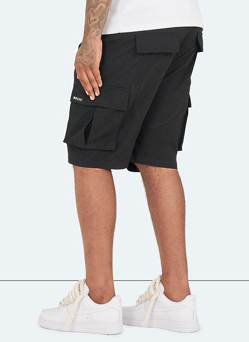 Vintage Cargo-Shorts – Schwarz