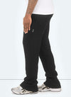 Mohair Flare Joggers - Black