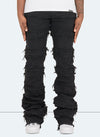 Vintage Flare Thread Jeans - Black