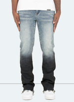 Vintage Flare Deep Fade Jeans - Blue