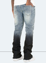 Vintage Flare Deep Fade Jeans - Blue