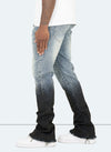 Vintage Flare Deep Fade Jeans - Blue