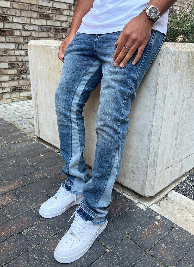 Jean évasé vintage - Bleu 