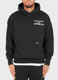 Von Grund auf gebauter Kapuzenpullover – Schwarz